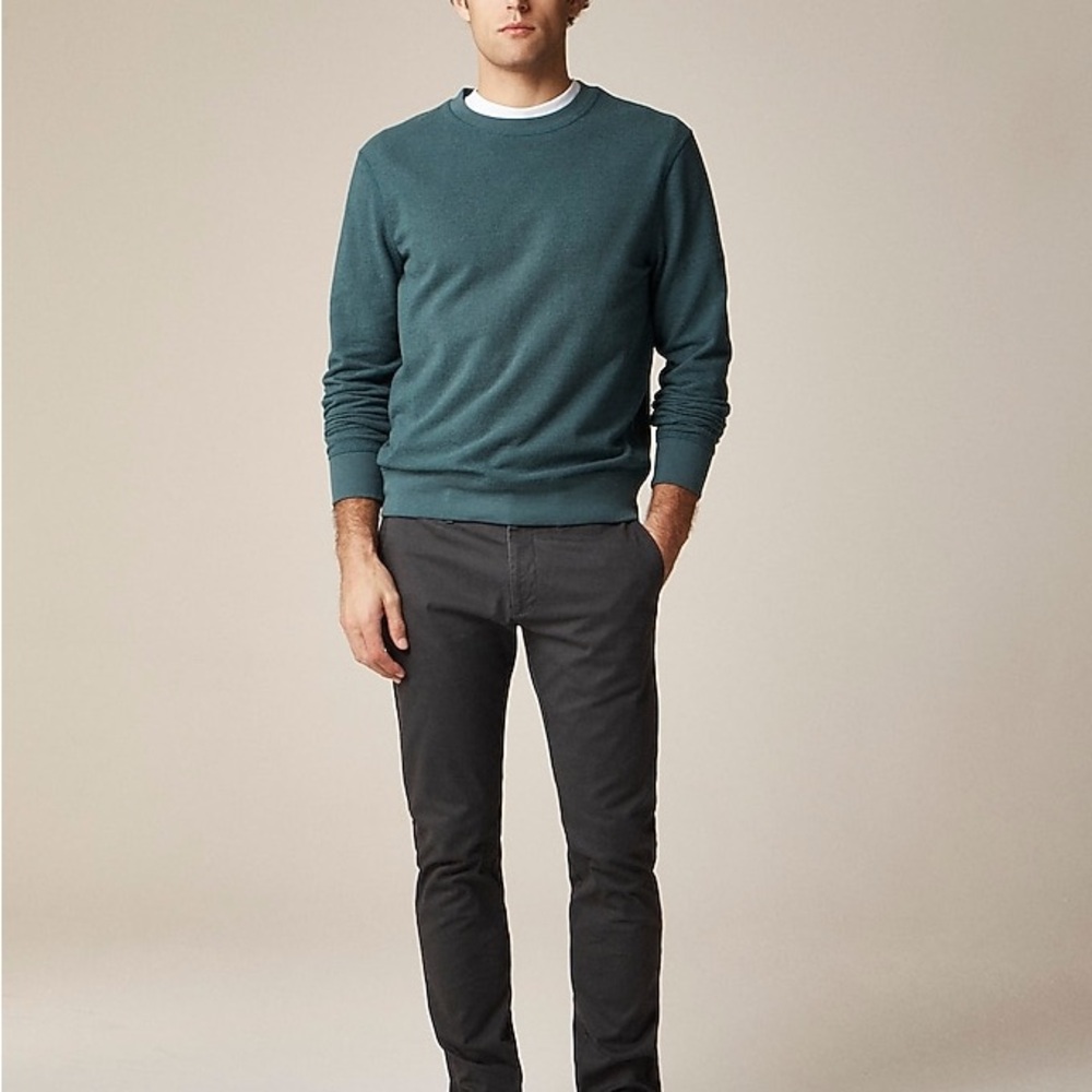 J. Crew Stretch Pants with Black Waistband and Cream Interior
